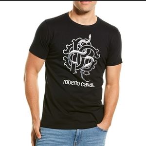 ROBERTO CAVALLI Luxury Graphic T-Shirt, NWT: size XL